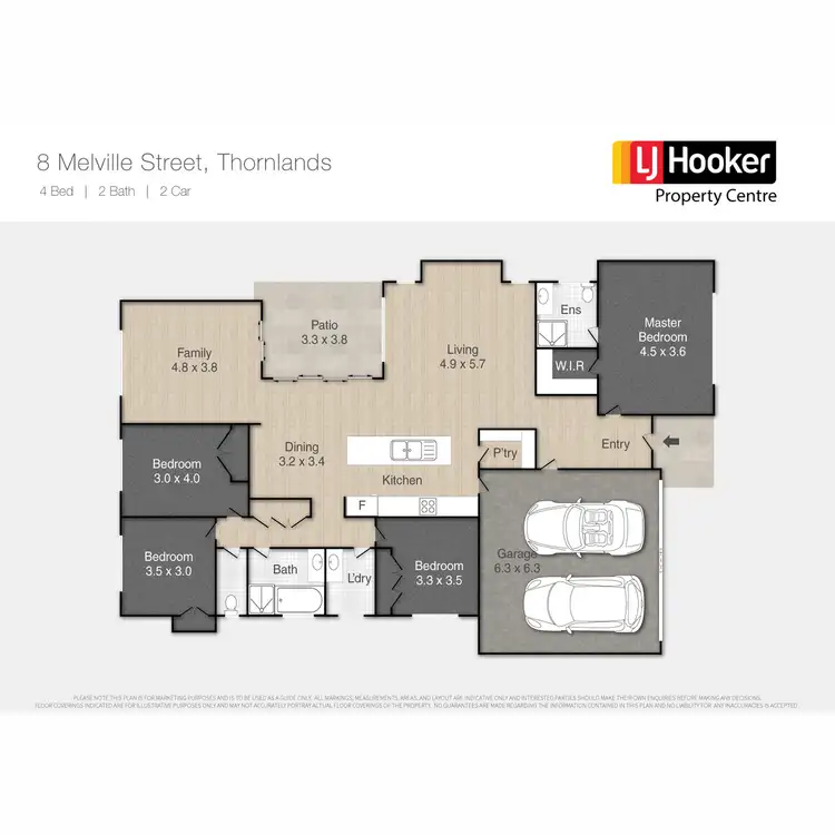 Floorplan of Homely house listing, 8 Melville Street, Thornlands QLD 4164