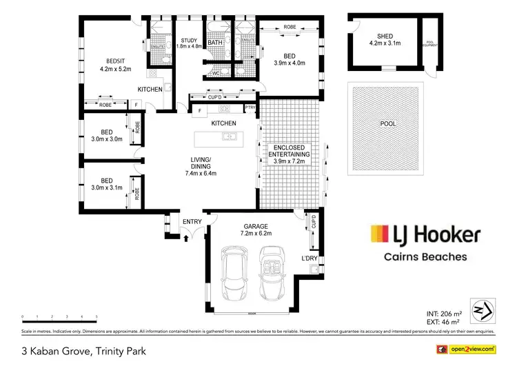 Floorplan of Homely house listing, 3 Kaban Grove, Trinity Park QLD 4879