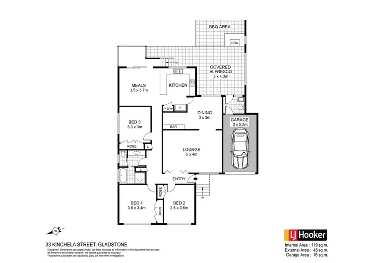 Floorplan of Homely house listing, 33 Kinchela Street, Gladstone NSW 2440