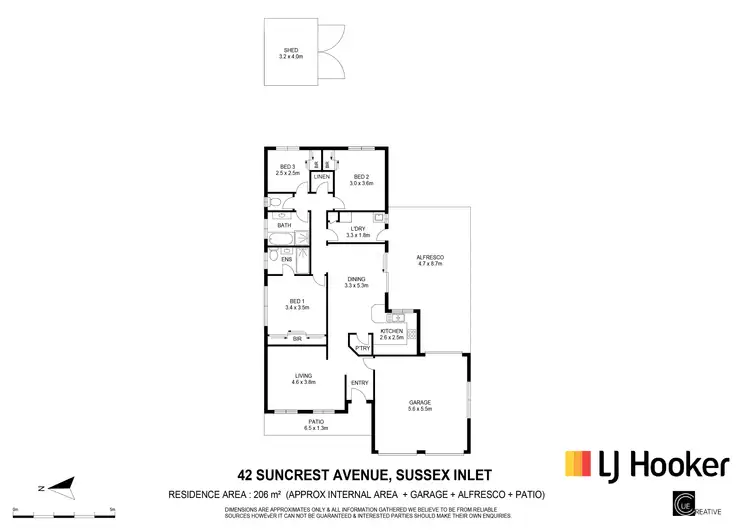 Floorplan of Homely house listing, 42 Suncrest Avenue, Sussex Inlet NSW 2540