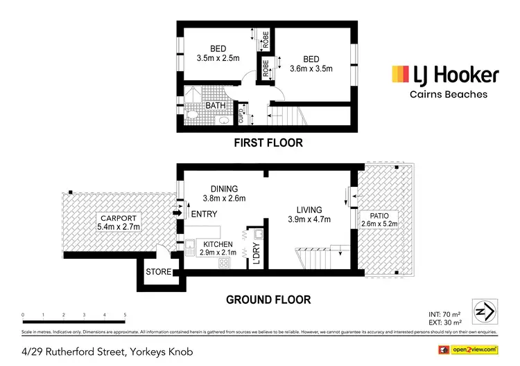 Floorplan of Homely townhouse listing, 4/29 Rutherford Street, Yorkeys Knob QLD 4878