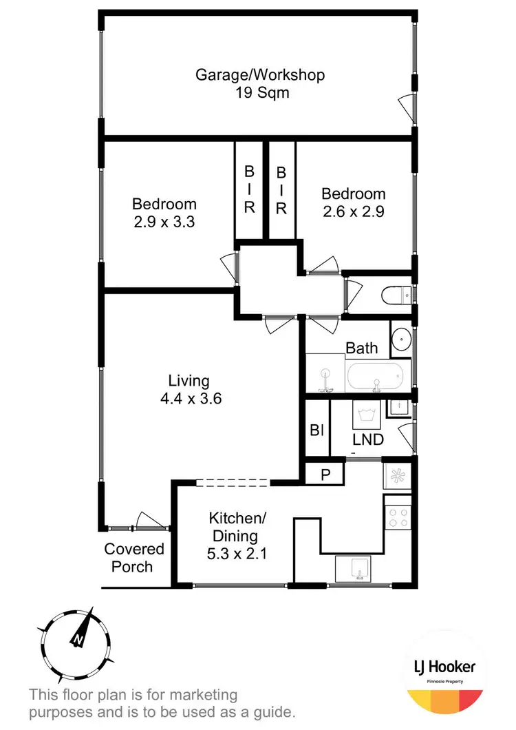 Floorplan of Homely unit listing, 2/2-3 Verbena Place, Glenorchy TAS 7010