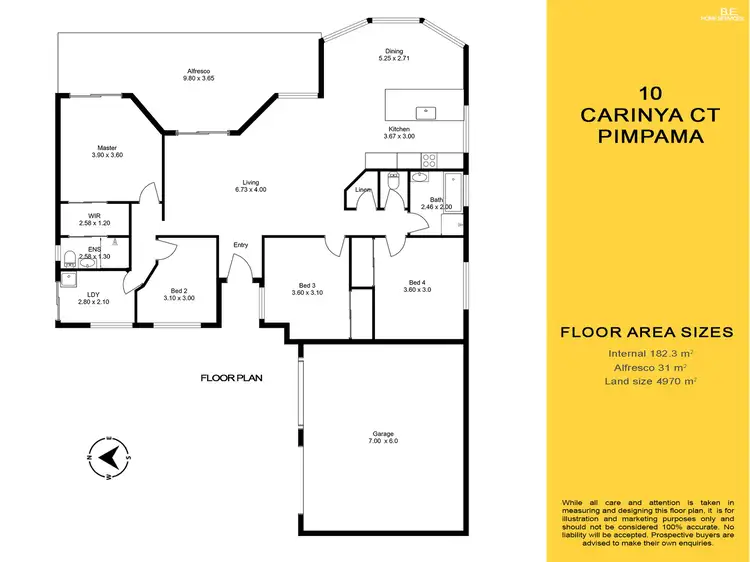 Floorplan of Homely house listing, 10 Carinya Court, Pimpama QLD 4209