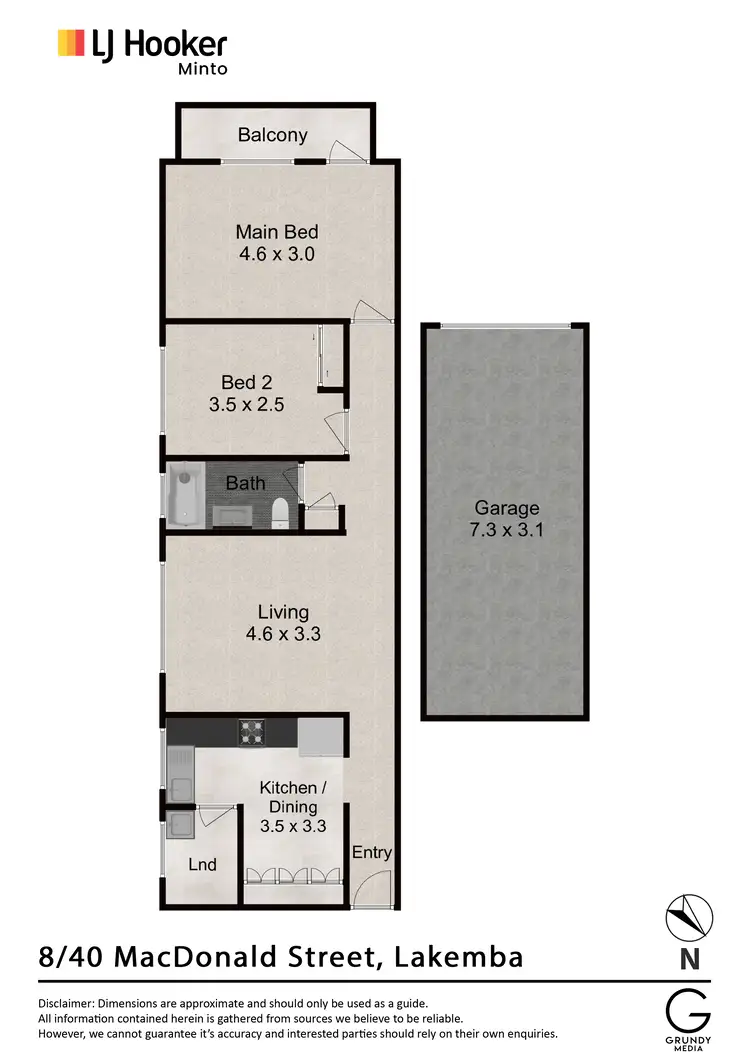 Floorplan of Homely unit listing, Unit 8/40 Macdonald Street, Lakemba NSW 2195