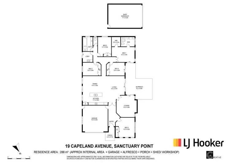 Floorplan of Homely house listing, 19 Capeland Avenue, Sanctuary Point NSW 2540