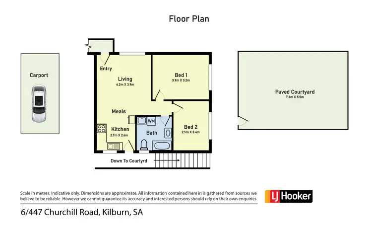 Floorplan of Homely house listing, Unit 6/447 Churchill Road, Kilburn SA 5084