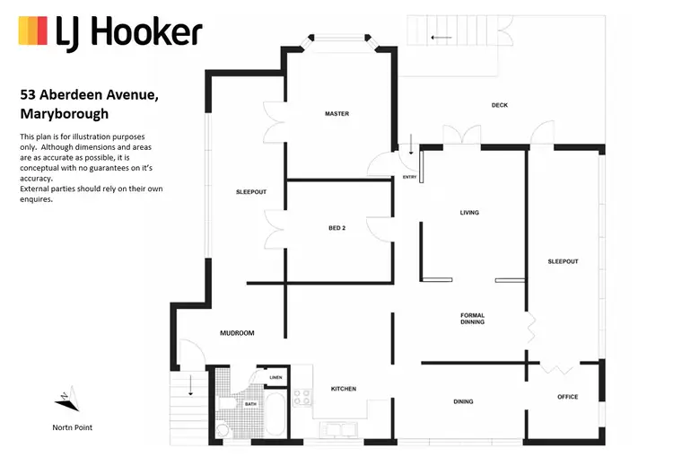 Floorplan of Homely house listing, 53 Aberdeen Avenue, Maryborough QLD 4650