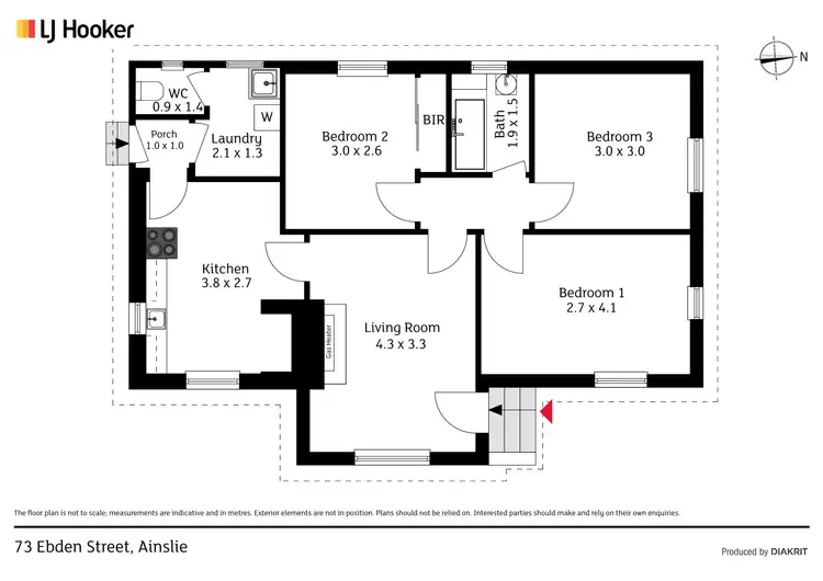 Floorplan of Homely house listing, 73 Ebden Street, Ainslie ACT 2602