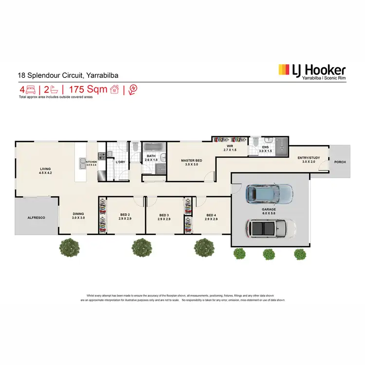 Floorplan of Homely house listing, 18 Splendour Circuit, Yarrabilba QLD 4207