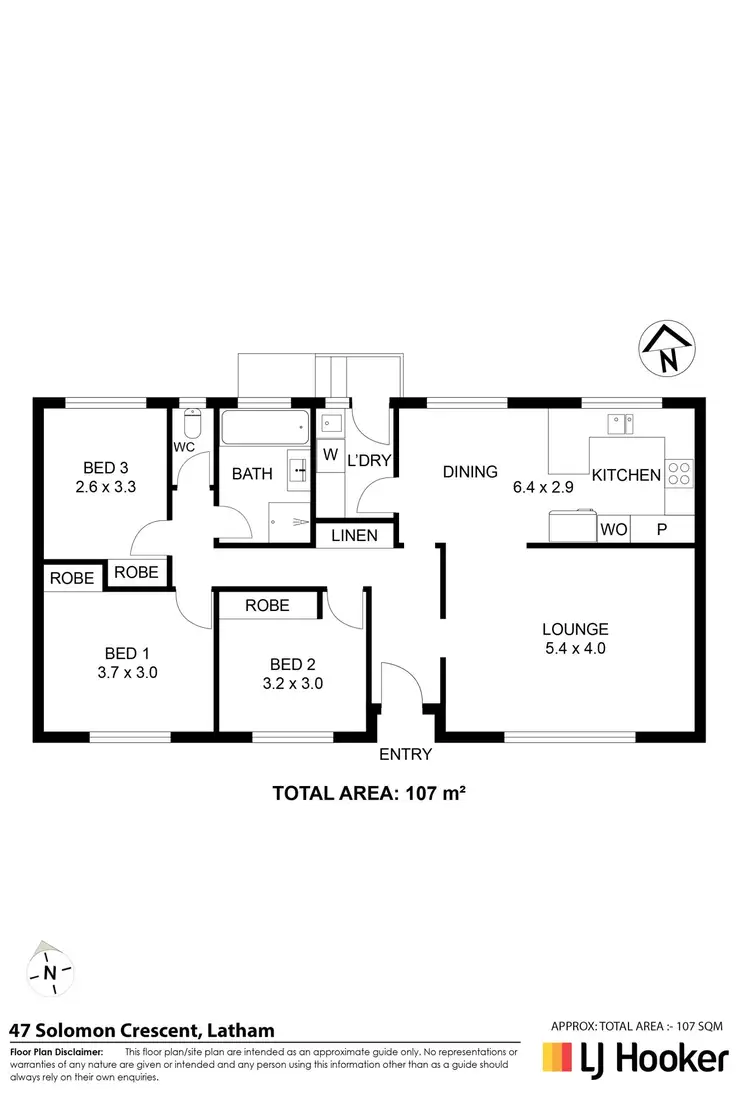 Floorplan of Homely house listing, 47 Solomon Crescent, Latham ACT 2615