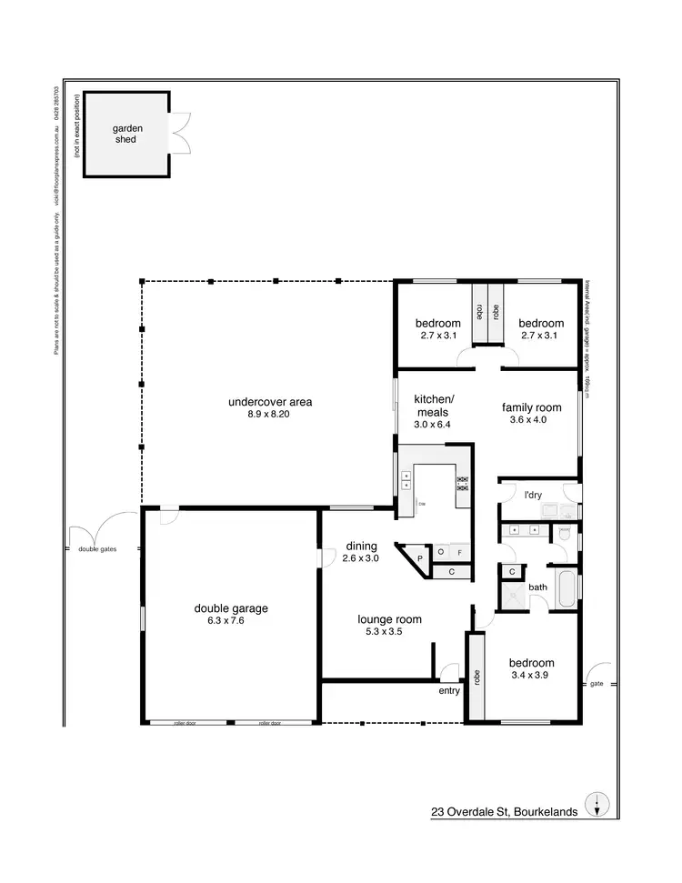 Floorplan of Homely house listing, 23 Overdale Drive, Bourkelands NSW 2650