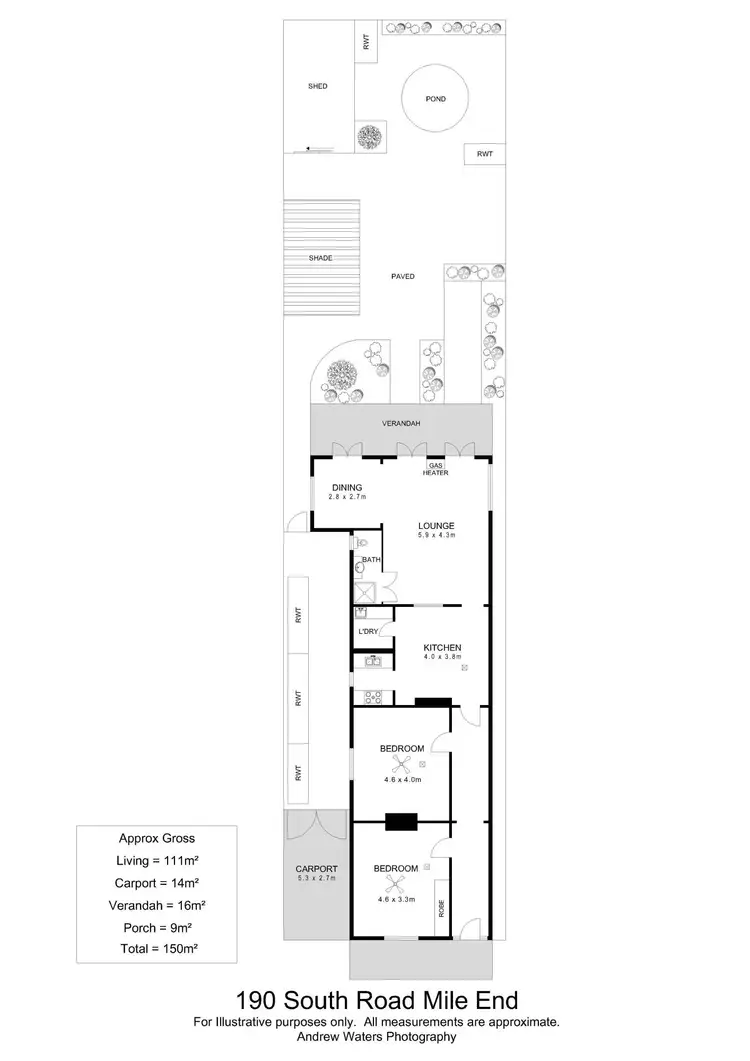 Floorplan of Homely house listing, 190 South Road, Mile End SA 5031