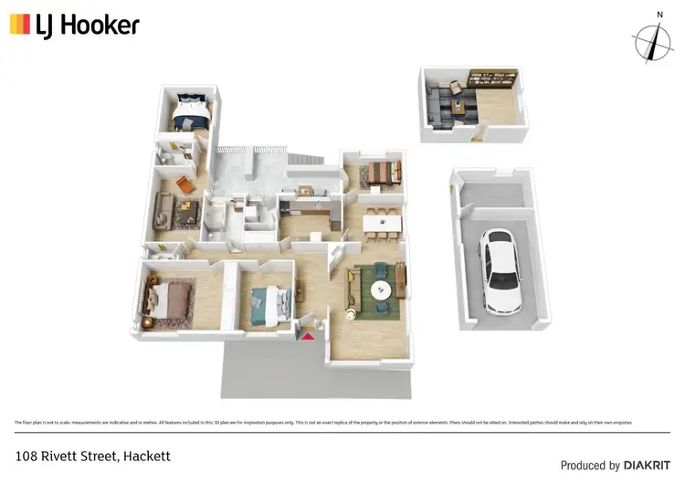 Floorplan of Homely house listing, 108 Rivett Street, Hackett ACT 2602