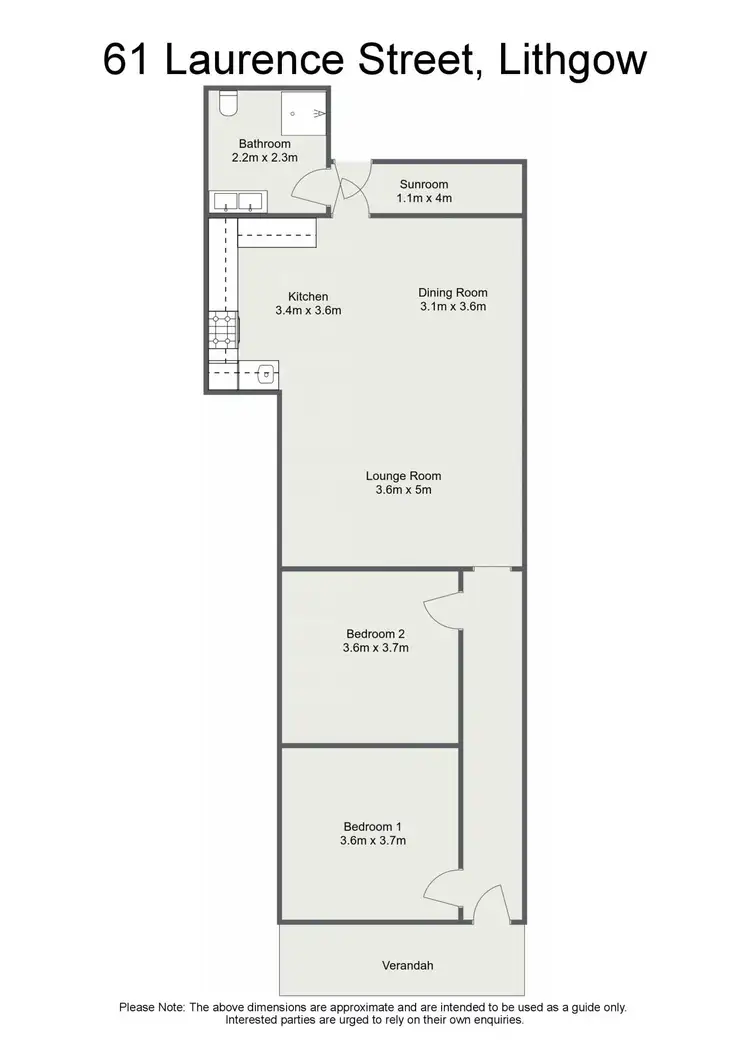 Floorplan of Homely house listing, 61 Laurence Street, Lithgow NSW 2790