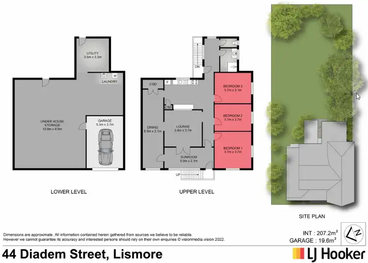 Floorplan of Homely house listing, 44 Diadem Street, Lismore NSW 2480