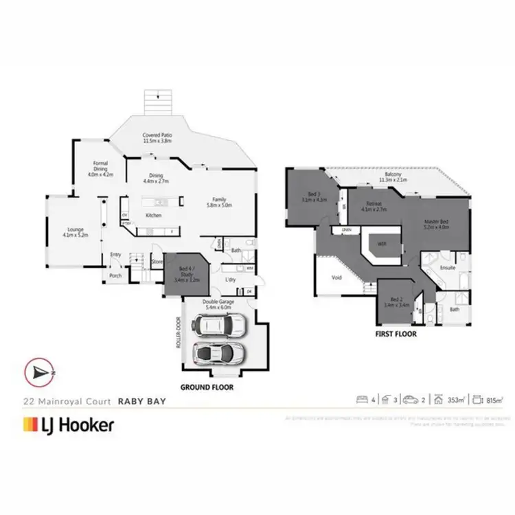 Floorplan of Homely house listing, 22 Mainroyal Court, Raby Bay QLD 4163