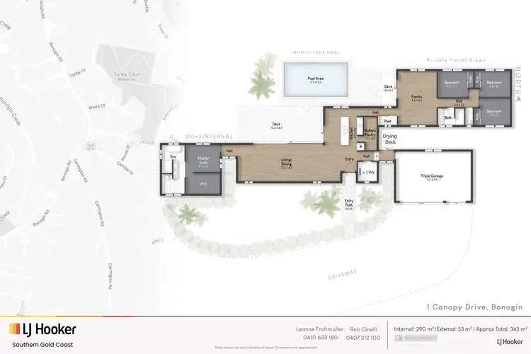 Floorplan of Homely house listing, 1 Canopy Drive, Bonogin QLD 4213