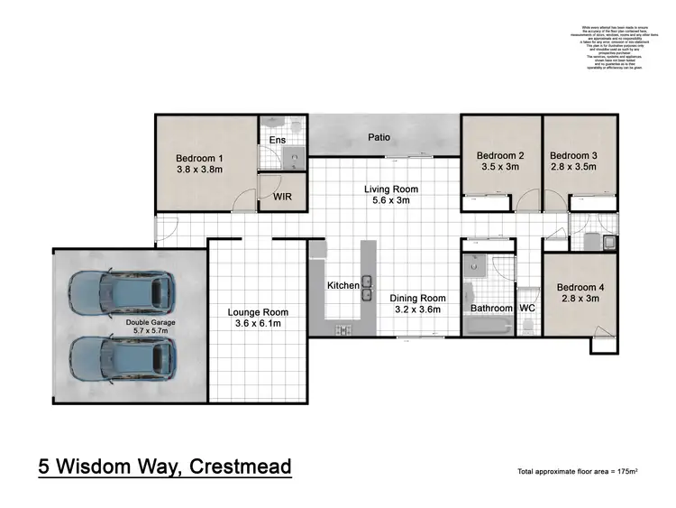 Floorplan of Homely house listing, 5 Wisdom Way, Crestmead QLD 4132