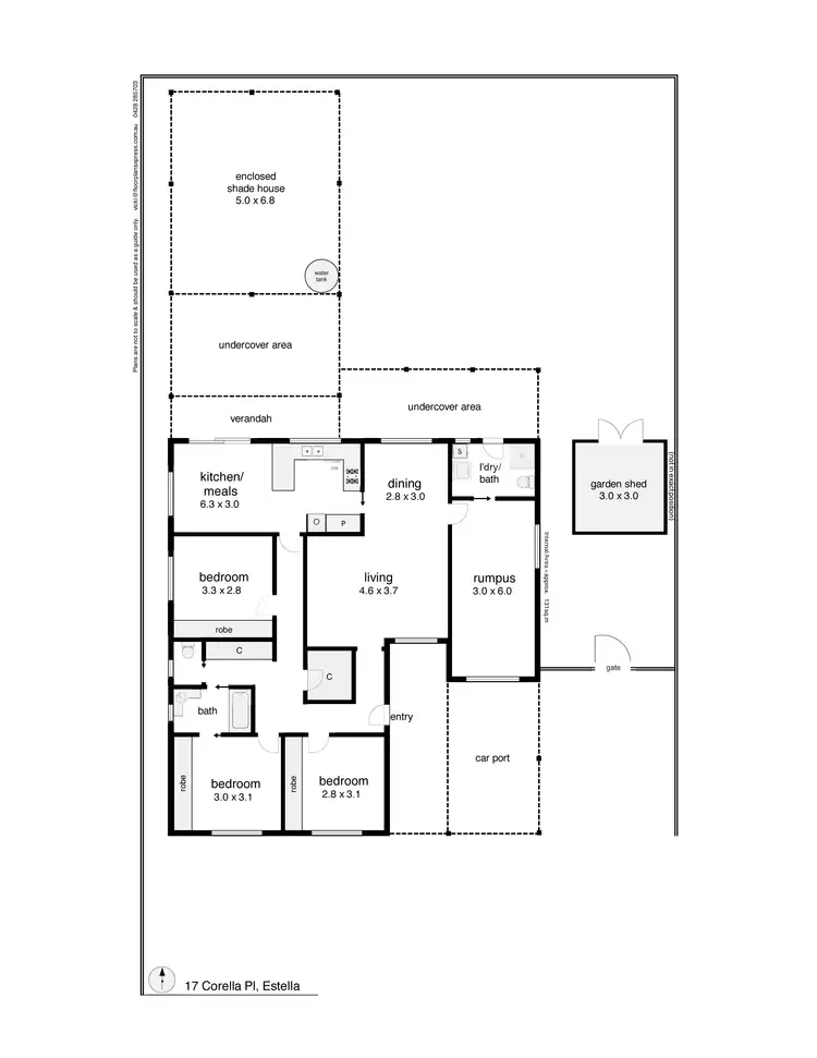 Floorplan of Homely house listing, 17 Corella Place, Estella NSW 2650