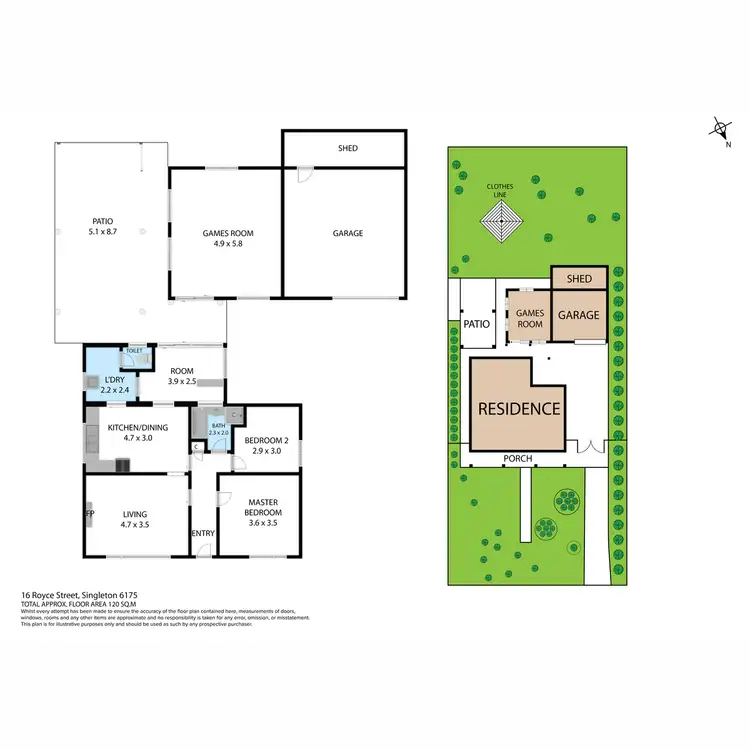 Floorplan of Homely house listing, 16 Royce Street, Singleton WA 6175