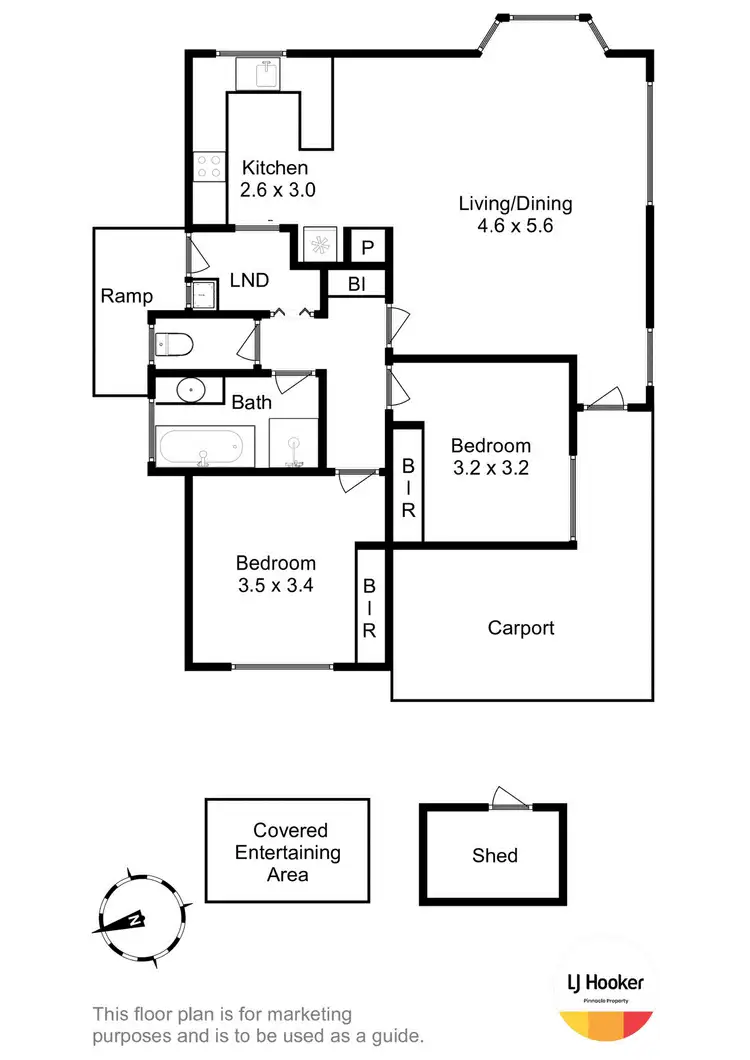 Floorplan of Homely unit listing, 4/5 Whitewater Crescent, Kingston TAS 7050