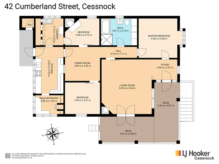 Floorplan of Homely house listing, 42 Cumberland Street, Cessnock NSW 2325