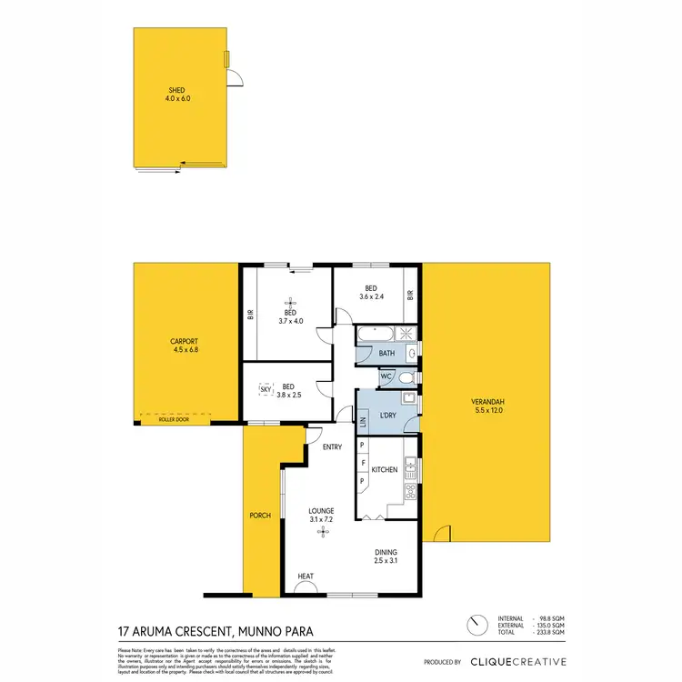 Floorplan of Homely house listing, 17 Aruma Crescent, Munno Para SA 5115