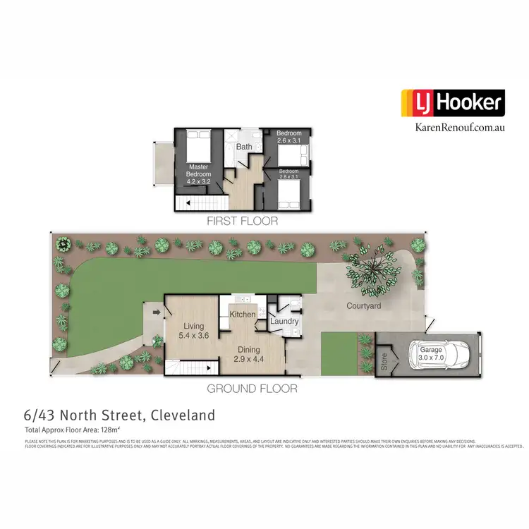 Floorplan of Homely townhouse listing, 6/43 North Street, Cleveland QLD 4163