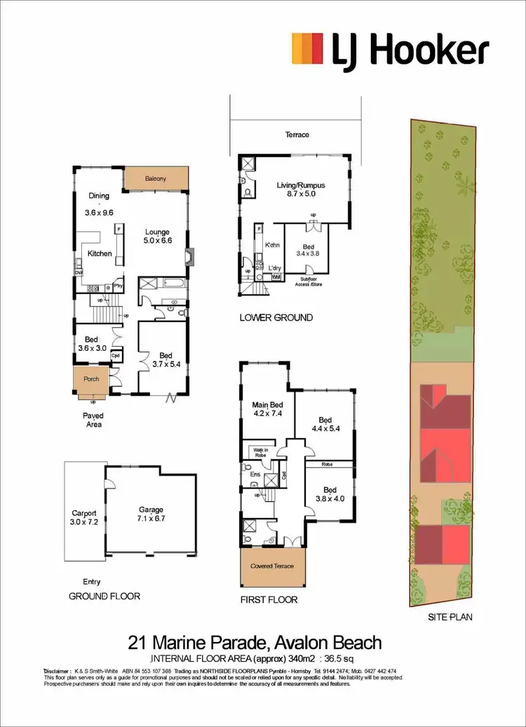 Floorplan of Homely house listing, 21 Marine Parade, Avalon Beach NSW 2107