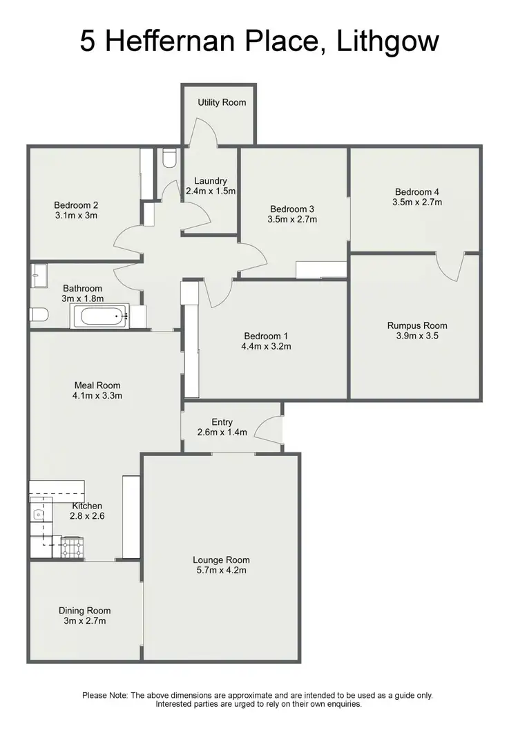 Floorplan of Homely house listing, 5 Heffernan Place, Lithgow NSW 2790