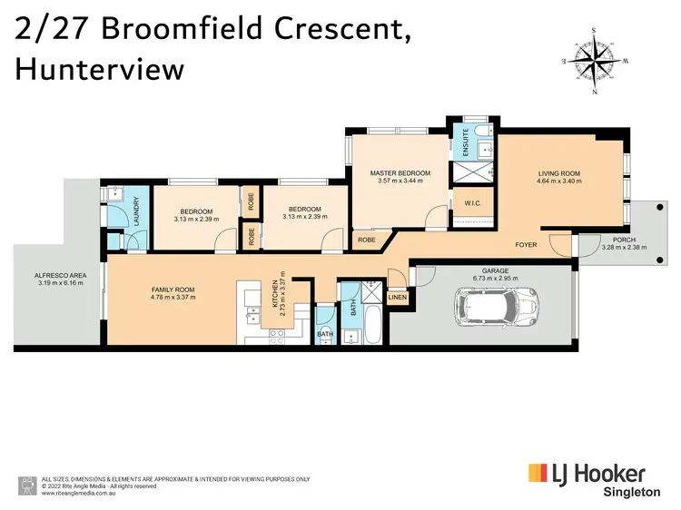 Floorplan of Homely unit listing, 2/27 Broomfield Crescent, Singleton NSW 2330