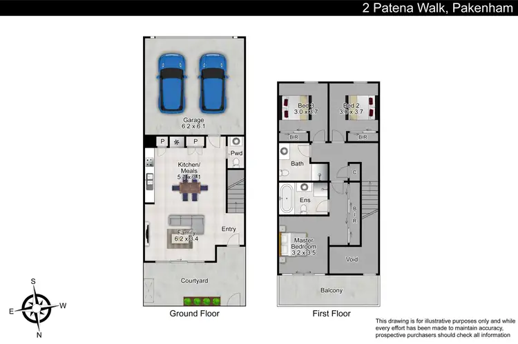 Floorplan of Homely house listing, 2 Patena Walk, Pakenham VIC 3810
