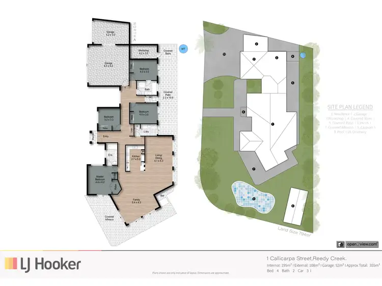 Floorplan of Homely house listing, 1 Callicarpa Street, Reedy Creek QLD 4227