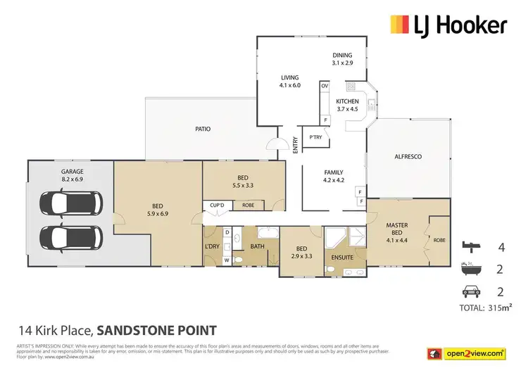 Floorplan of Homely house listing, 14 Kirk Place, Sandstone Point QLD 4511