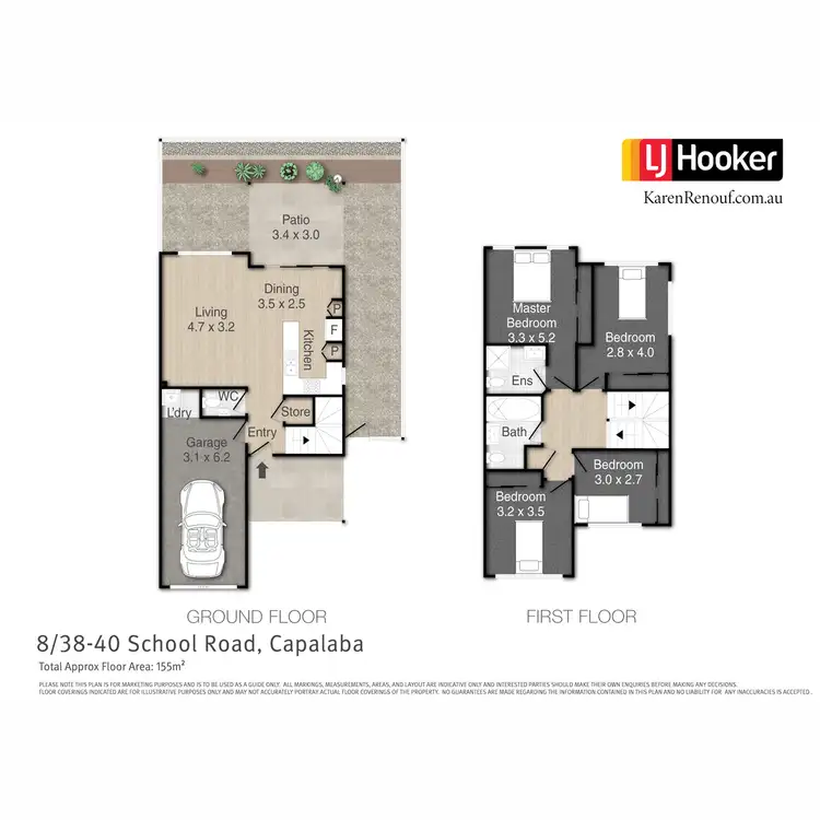 Floorplan of Homely townhouse listing, 8/38-40 School Road, Capalaba QLD 4157