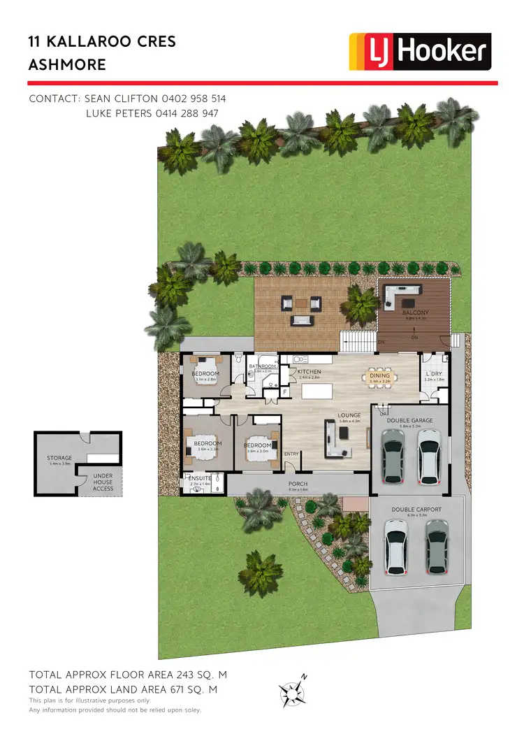 Floorplan of Homely house listing, 11 Kallaroo Crescent, Ashmore QLD 4214