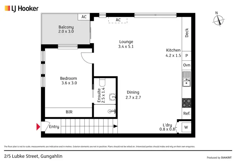 Floorplan of Homely townhouse listing, 2/5 Lubke Street, Gungahlin ACT 2912