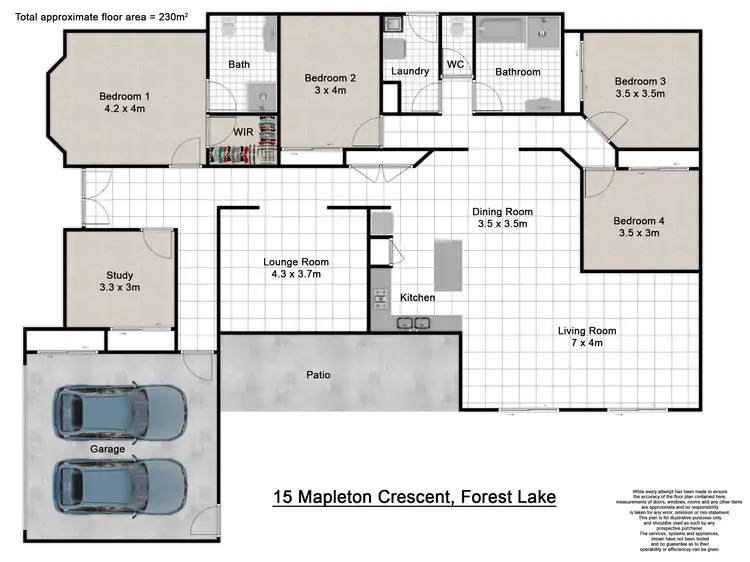 Floorplan of Homely house listing, 15 Mapleton Crescent, Forest Lake QLD 4078
