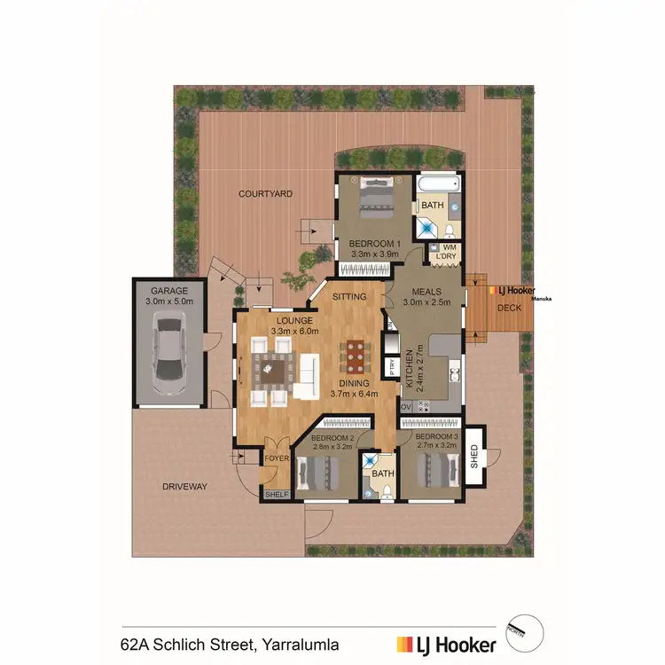 Floorplan of Homely house listing, 62a Schlich Street, Yarralumla ACT 2600