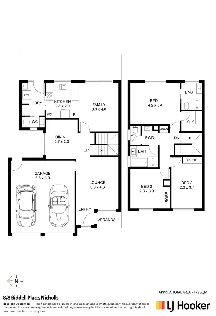 Floorplan of Homely townhouse listing, 8/8 Biddell Place, Nicholls ACT 2913