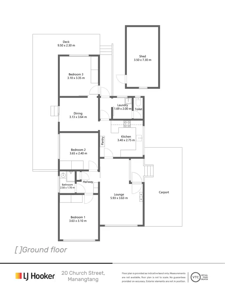 Floorplan of Homely house listing, 20 Church Street, Manangatang VIC 3546