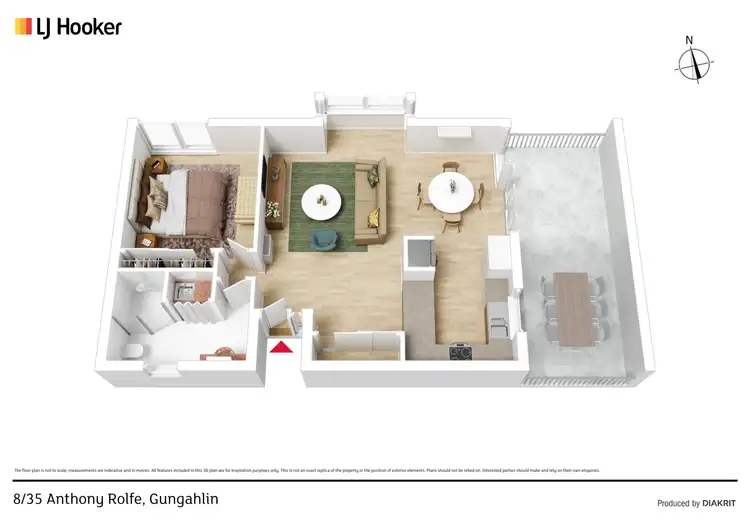 Floorplan of Homely apartment listing, 8/35 Anthony Rolfe Avenue, Gungahlin ACT 2912