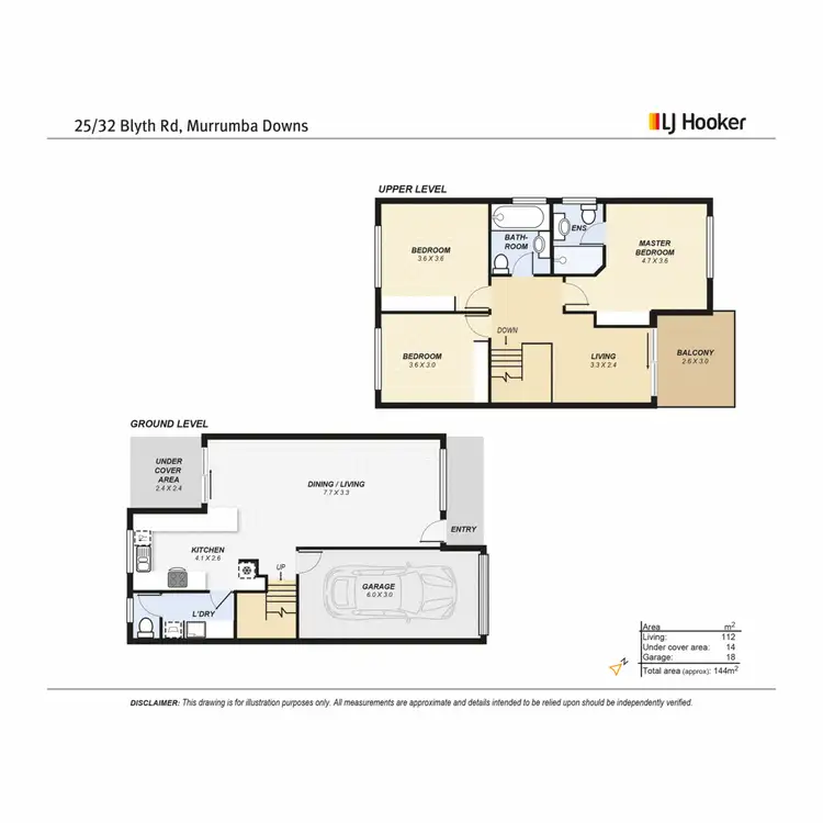 Floorplan of Homely townhouse listing, 25/32 Blyth Road, Murrumba Downs QLD 4503