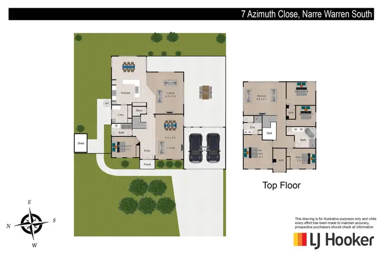 Floorplan of Homely house listing, 7 Azimuth Close, Narre Warren South VIC 3805