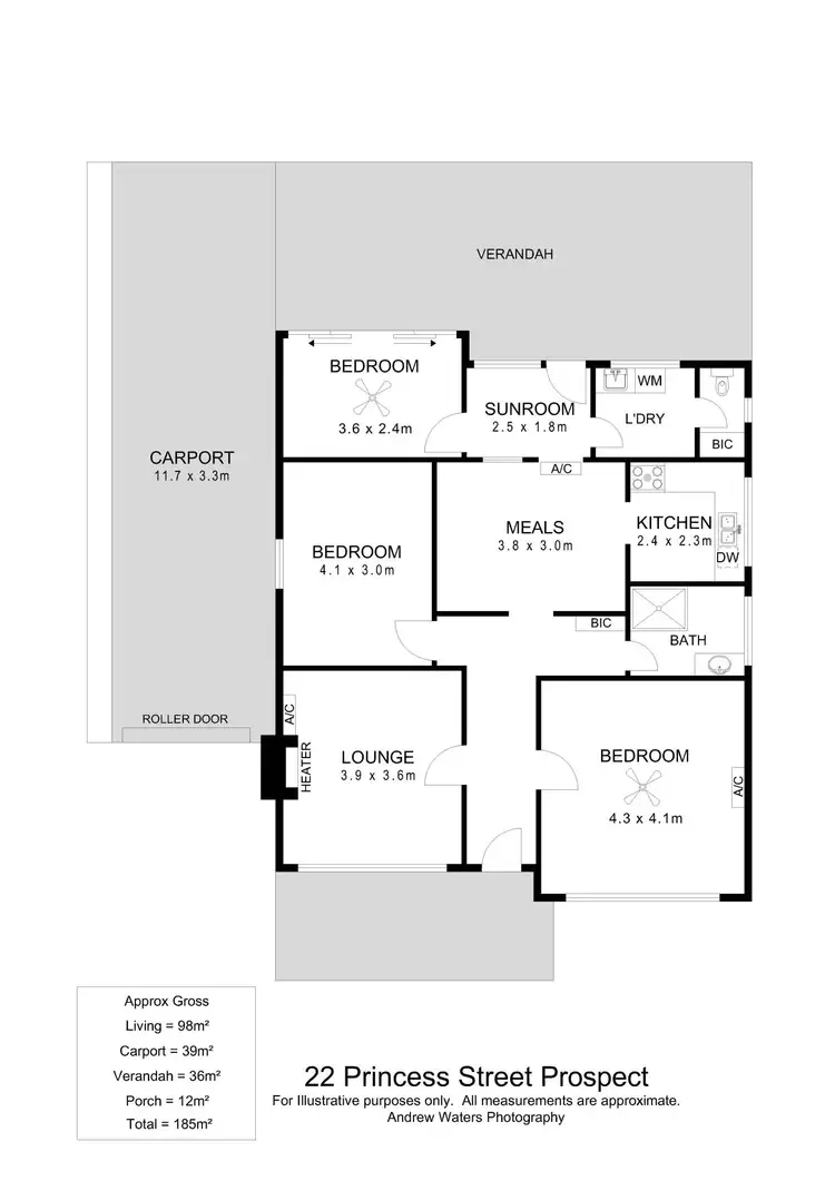 Floorplan of Homely house listing, 22 Princes Street, Prospect SA 5082