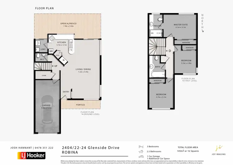 Floorplan of Homely townhouse listing, 2404/22-34 Glenside Drive, Robina QLD 4226