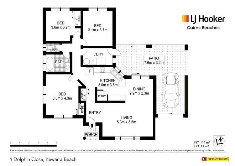 Floorplan of Homely house listing, 1 Dolphin Close, Kewarra Beach QLD 4879