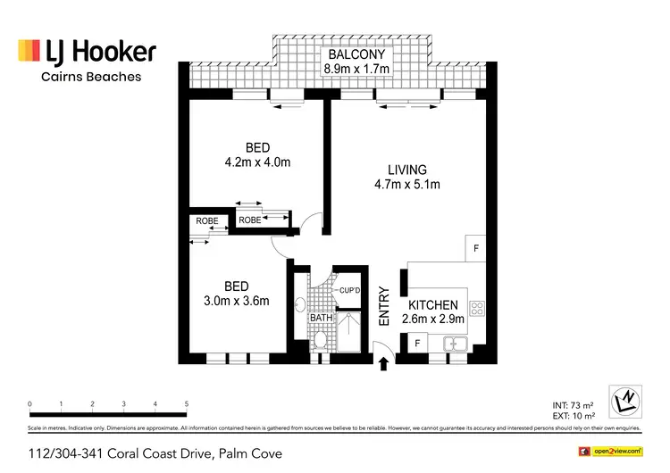 Floorplan of Homely unit listing, 112/305-341 Coral Coast Drive, Palm Cove QLD 4879