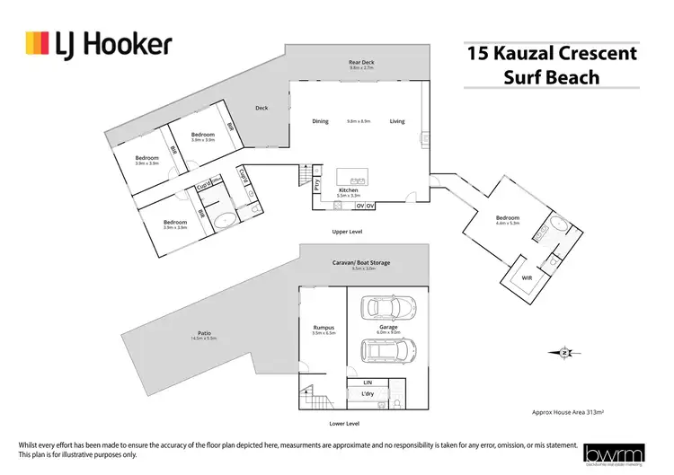 Floorplan of Homely house listing, 15 Kauzal Crescent, Surf Beach NSW 2536