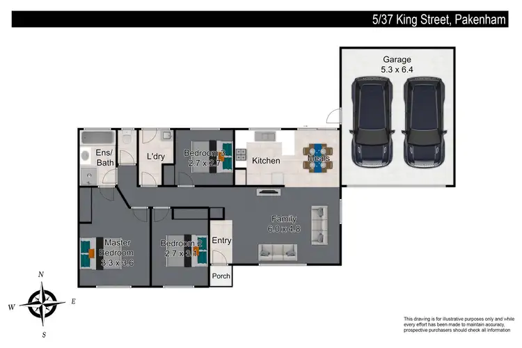 Floorplan of Homely unit listing, 5/37 King Street, Pakenham VIC 3810